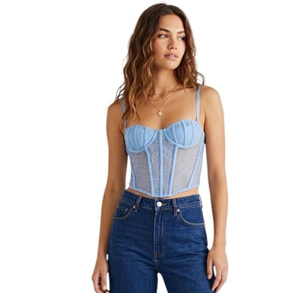 Urban Outfitters Corset Small Fishnet Corset Mermaid Core Whimsical Renaissance